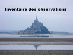 1-Inventaire des observations